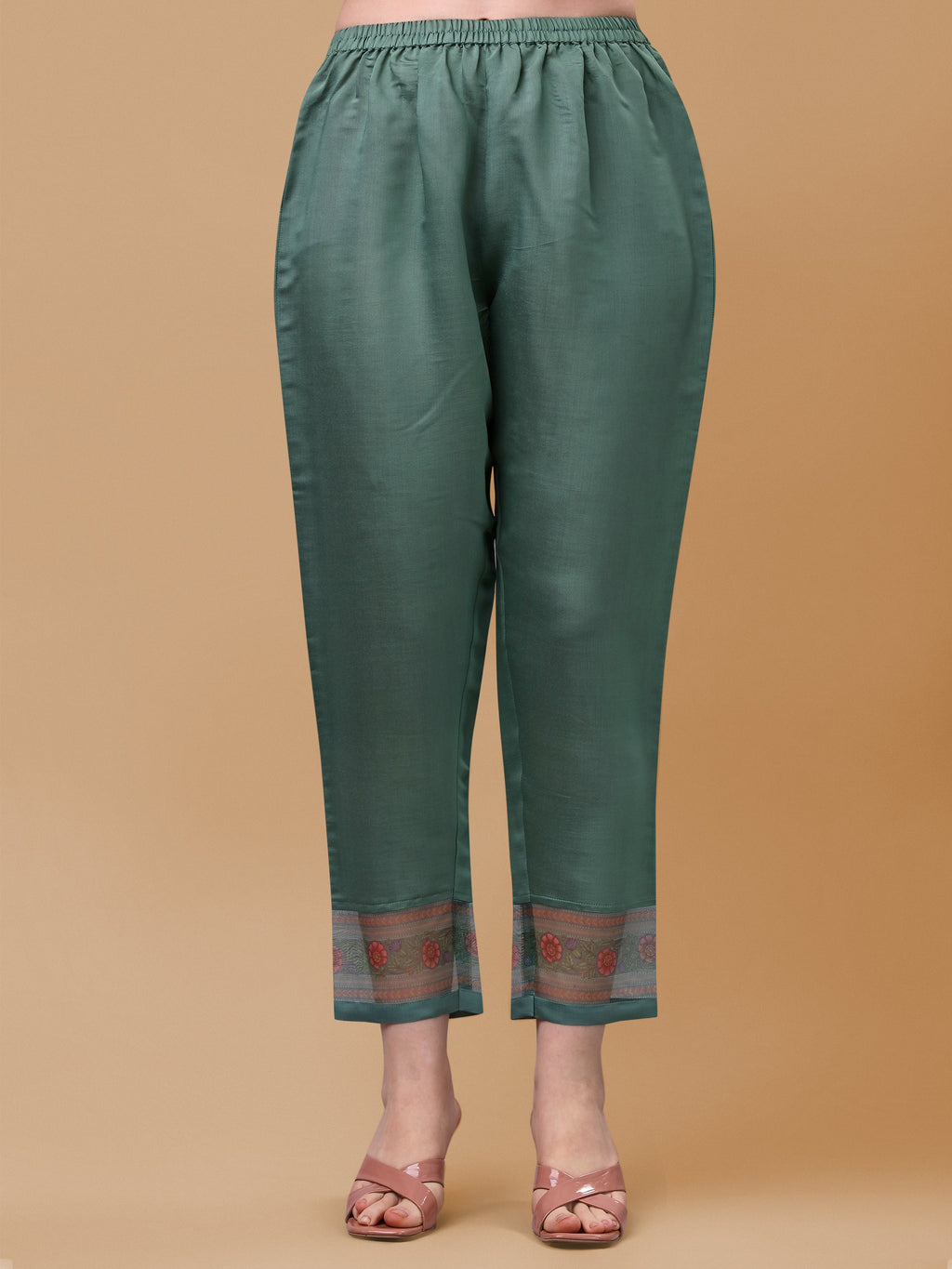 Hand Embroidered Kurta With Pant And Dupatta Set, Multicolor - Hiral Fashion