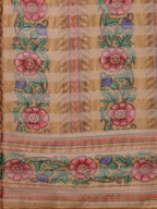 Hand Embroidered Kurta With Pant And Organza Printed Dupatta Set, Multicolor - Hiral Fashion