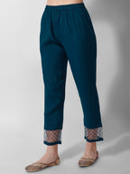 Hand Embroidered Kurta With Pant And Organza Dupatta Set Premium, Multicolor - Hiral Fashion - Distacart
