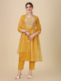 Embroidered Kurta With Pant And Dupatta Set Premium, Multicolor - Hiral Fashion - Distacart