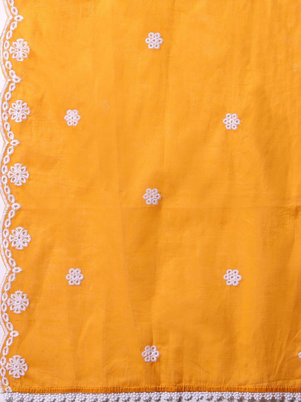 Nayra Cut Chikankari Embroidered Kurta With Pant And Dupatta Set, Multicolor - Hiral Fashion