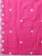 Nayra Cut Chikankari Embroidered Kurta With Pant And Dupatta Set, Multicolor - Hiral Fashion - Distacart
