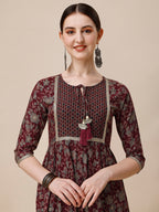 Embroidered Kurta With Pant And Dupatta Set, Multicolor - Hiral Fashion - Distacart