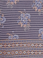 Hand Embroidered Kurta With Pant And Organza Printed Dupatta Set, Multicolor - Hiral Fashion