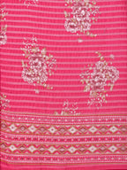 Embroidered Kurta With Pant And Printed Organza Dupatta, Multicolor - Hiral Fashion