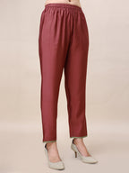 Embroidered Kurta With Pant & Printed Dupatta Set, Multicolor - Hiral Fashion - Distacart