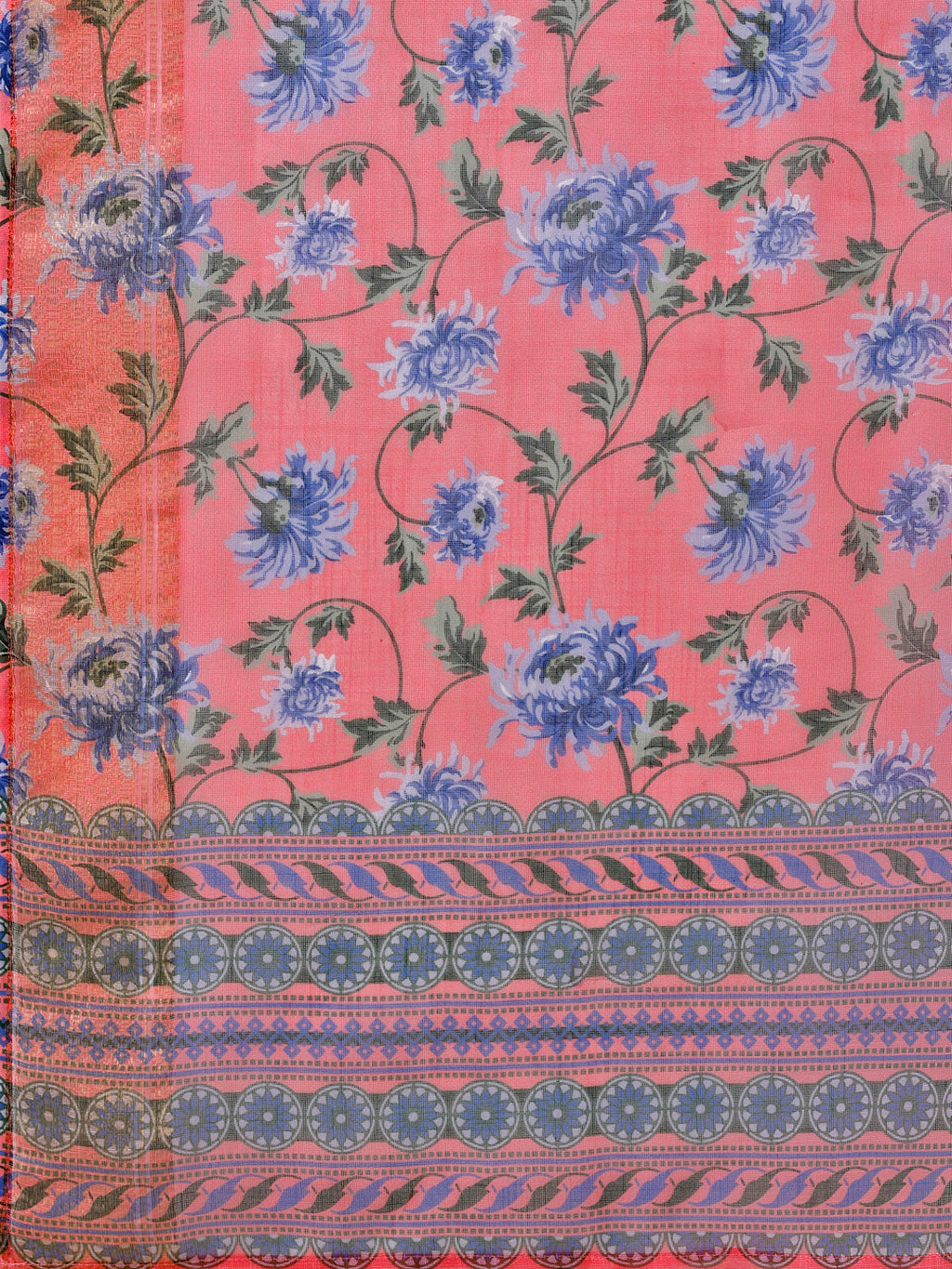 Embroidered Kurta With Pant & Printed Dupatta Set, Multicolor - Hiral Fashion - Distacart