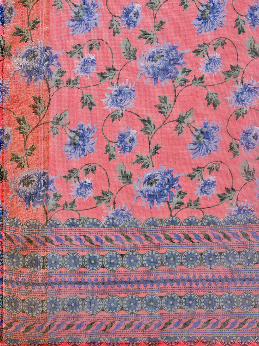 Embroidered Kurta With Pant & Printed Dupatta Set, Multicolor - Hiral Fashion - Distacart