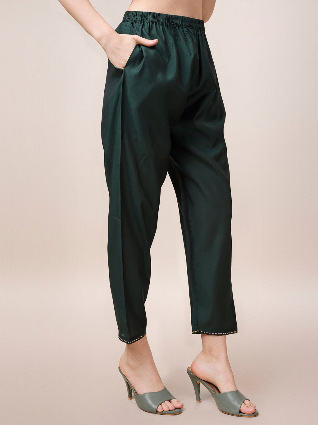 Embroidered Kurta With Pant And Dupatta Set, Multicolor - Hiral Fashion - Distacart