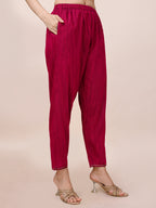Embroidered Silk Blend Kurta With Pant & Printed Dupatta, Multicolor - Hiral Fashion - Distacart