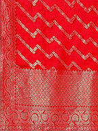 Hand Embroidered Kurta With Pant & Banarasi Jacquard Dupatta Premium, Multicolor - Hiral Fashion - Distacart