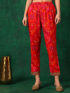 Sequined Embroidered & Printed Kurta With Pant & Embroidered Dupatta, Pink - Hiral Fashion - Distacart
