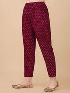 Leheriya Printed & Embroidered Kurta With Pant & Dupatta Set, Multicolor - Hiral Fashion - Distacart