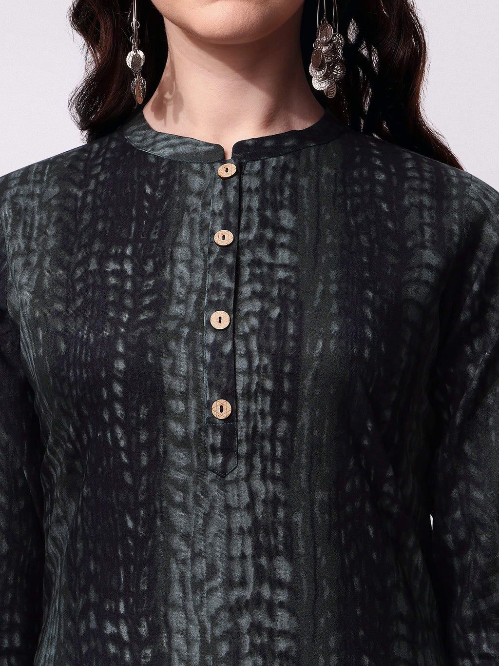 Shibori Printed Casual Wear Kurta, Multicolor - Hiral Fashion