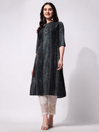 Shibori Printed Casual Wear Kurta, Multicolor - Hiral Fashion
