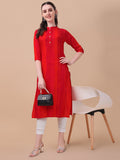 Shibori Printed Front Buttoned Kurta, Multicolor - Hiral Fashion - Distacart