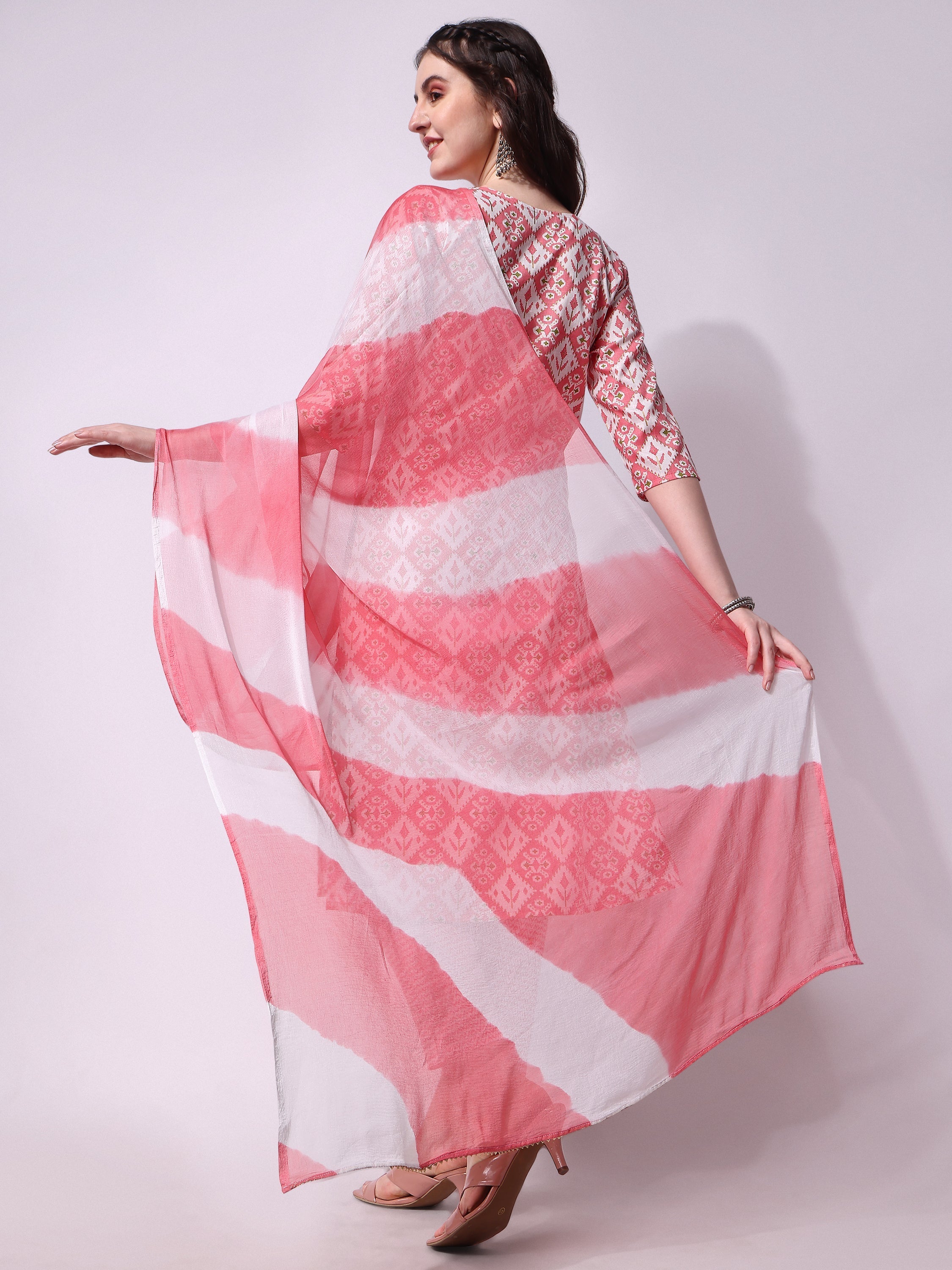 Printed Kurta With Pant & Printed Dupatta Set, Multicolor - Hiral Fashion - Distacart