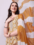 Printed Kurta With Pant & Printed Dupatta Set, Multicolor - Hiral Fashion - Distacart
