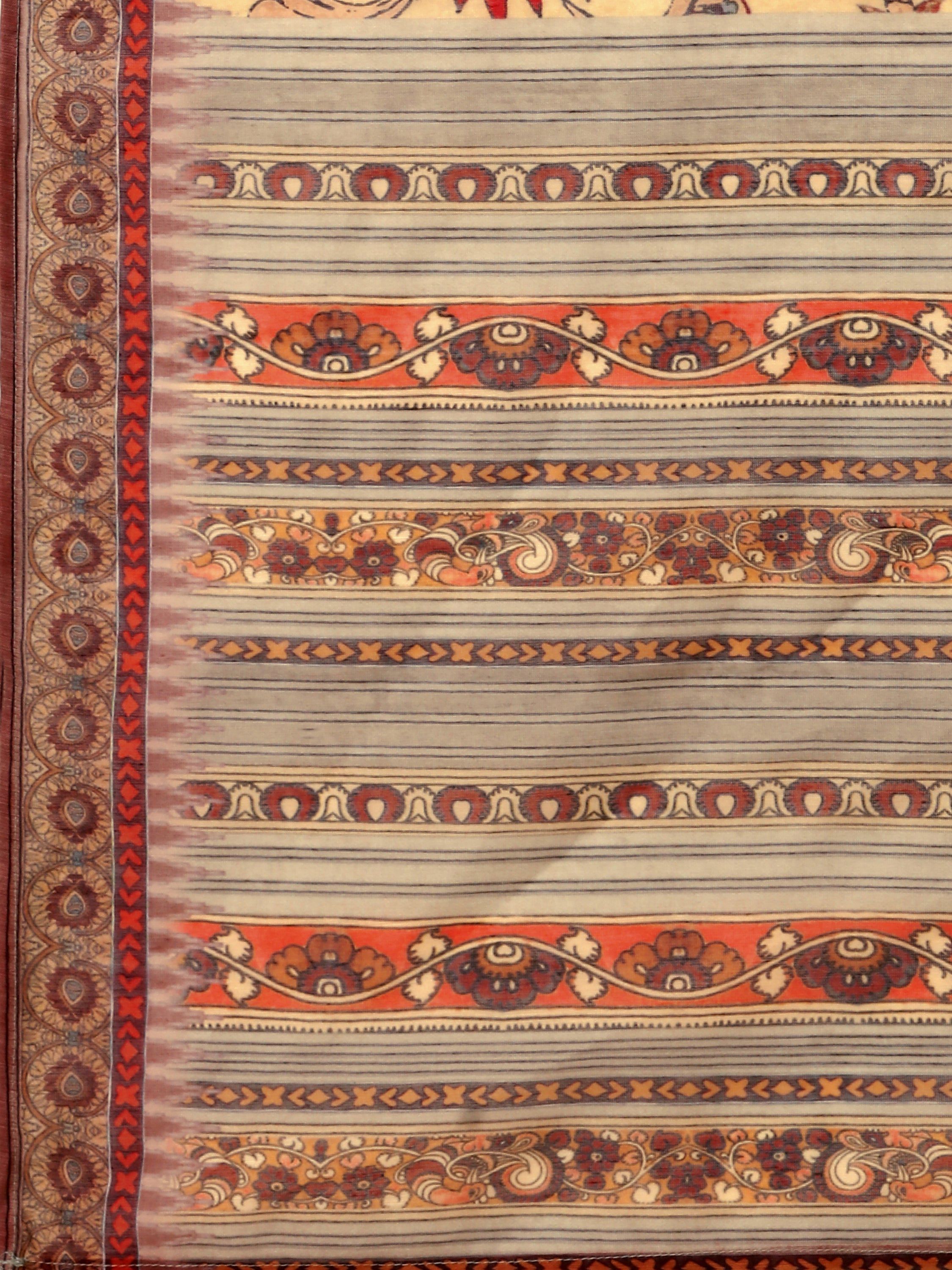Embroidered And Printed Kurta With And Dupatta Set, Multicolor - Hiral Fashion - Distacart