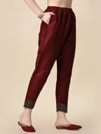 Pinted & Embroidered Kurta With Pant & Dupatta Set, Multicolor - Hiral Fashion - Distacart