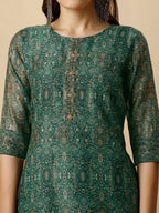 Printed Kurta With Pant And Dupatta Set, Multicolor - Hiral Fashion - Distacart