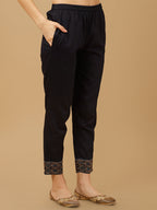 Embroidered And Printed Kurta With Pant And Dupatta Set, Multicolor - Hiral Fashion - Distacart