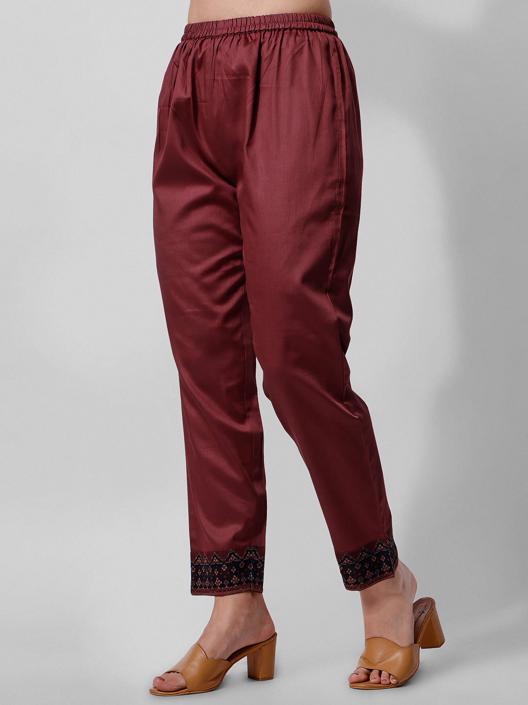 Embroidered Kurta With Pant And Printed Dupatta Set, Multicolor - Hiral Fashion - Distacart