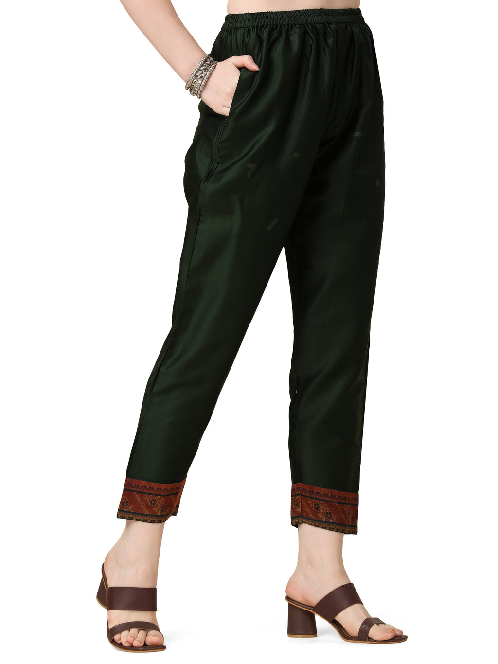 Hand Embroidered Kurta With Pant And Dupatta Set, Multicolor - Hiral Fashion - Distacart