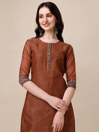 Kurta With Pant And Printed Dupatta Set, Multicolor - Hiral Fashion - Distacart