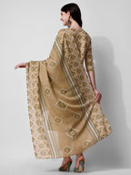 Printed Green Kurta Pant & Dupatta Set, Multicolor - Hiral Fashion - Distacart