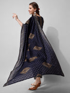Printed Kurta With Pant And Dupatta Set, Multicolor - Hiral Fashion - Distacart