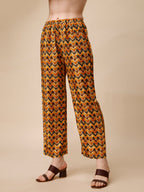 Placement Embroidered Chevron Printed Asymmetric Co-Ords, Multicolor - Hiral Fashion - Distacart