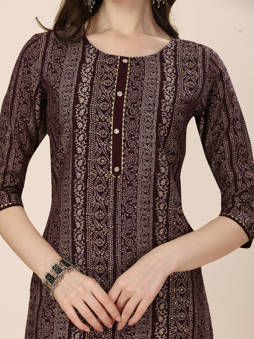 Printed Kurta With Pant And Dupatta Set, Multicolor - Hiral Fashion - Distacart