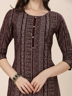 Printed Kurta With Pant And Dupatta Set, Multicolor - Hiral Fashion - Distacart