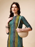 Shibori Printed Front Buttoned Casual Wear Kurta, Multicolor - Hiral Fashion