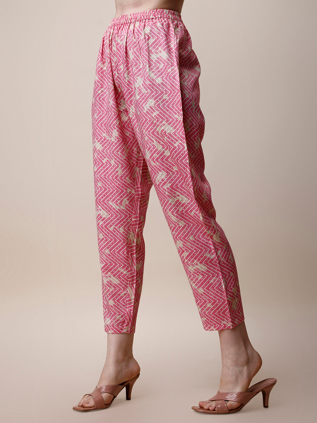 Printed Kurta With Pant And Dupatta Set, Multicolor - Hiral Fashion - Distacart
