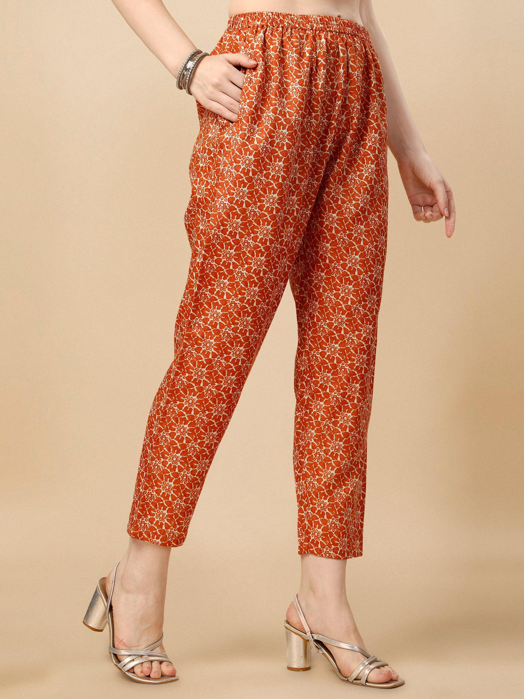 Printed Kurta With Pant And Dupatta Set, Multicolor - Hiral Fashion - Distacart