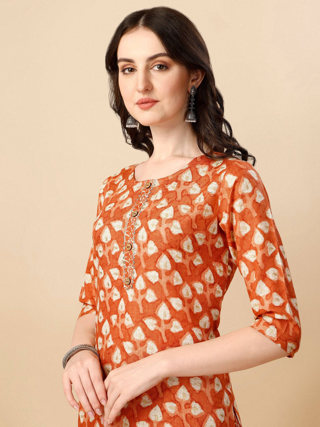 Printed Kurta With Pant And Dupatta Set, Multicolor - Hiral Fashion - Distacart