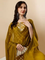 Printed Kurta With Pant & Dupatta Set, Multicolor - Hiral Fashion - Distacart
