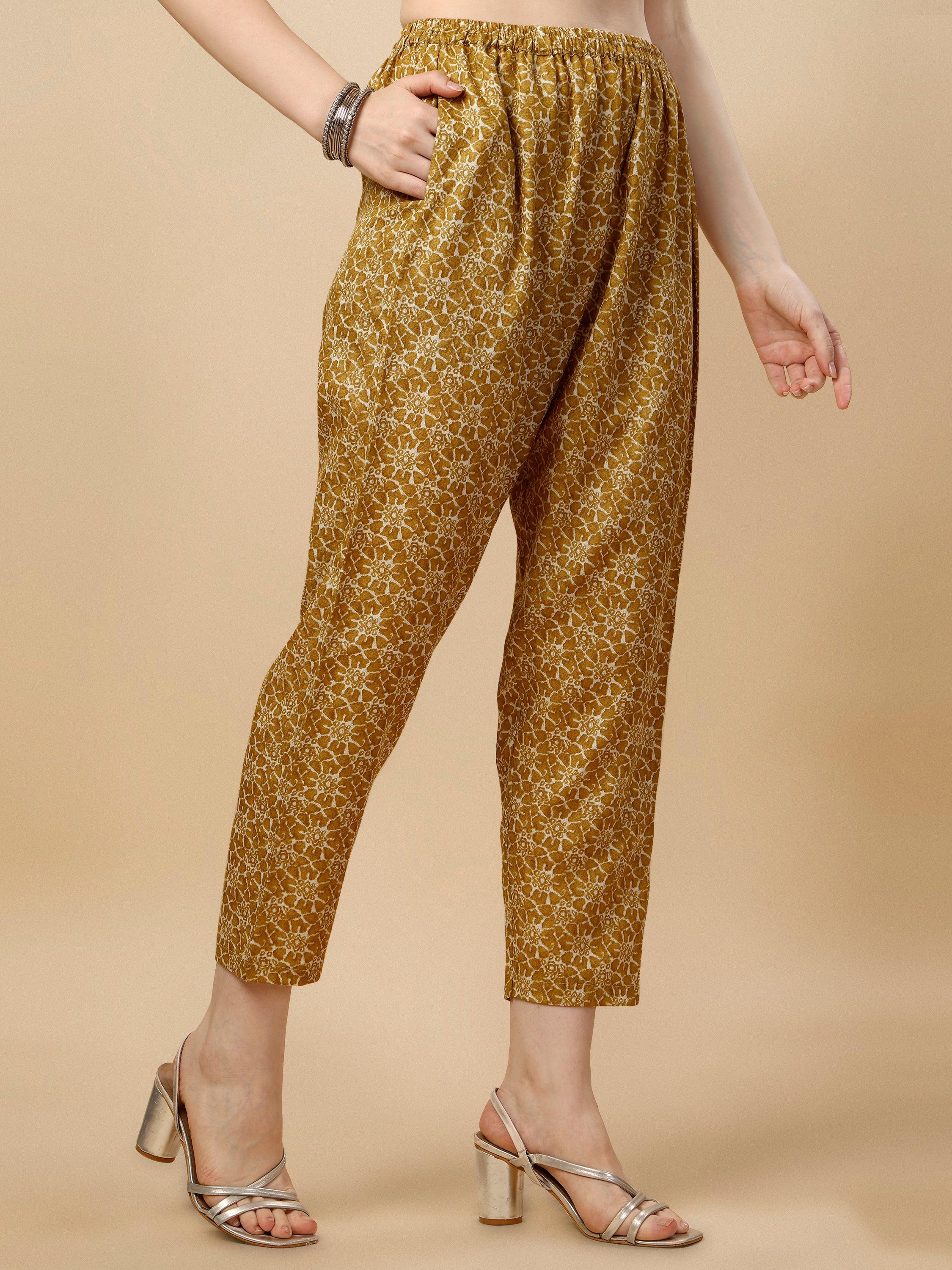 Printed Kurta With Pant & Dupatta Set, Multicolor - Hiral Fashion - Distacart