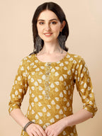 Printed Kurta With Pant & Dupatta Set, Multicolor - Hiral Fashion - Distacart