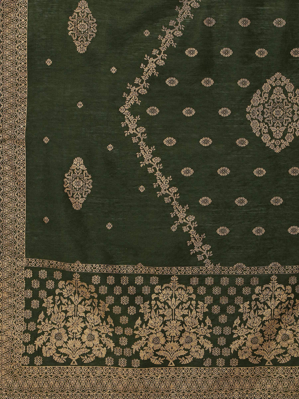 Embroidered Kurta With Pant & Printed Dupatta Set, Multicolor - Hiral Fashion - Distacart