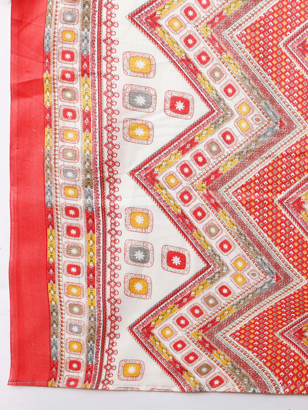 Cotton Printed Kurta With Pant And Dupatta Set, Multicolor - Hiral Fashion - Distacart