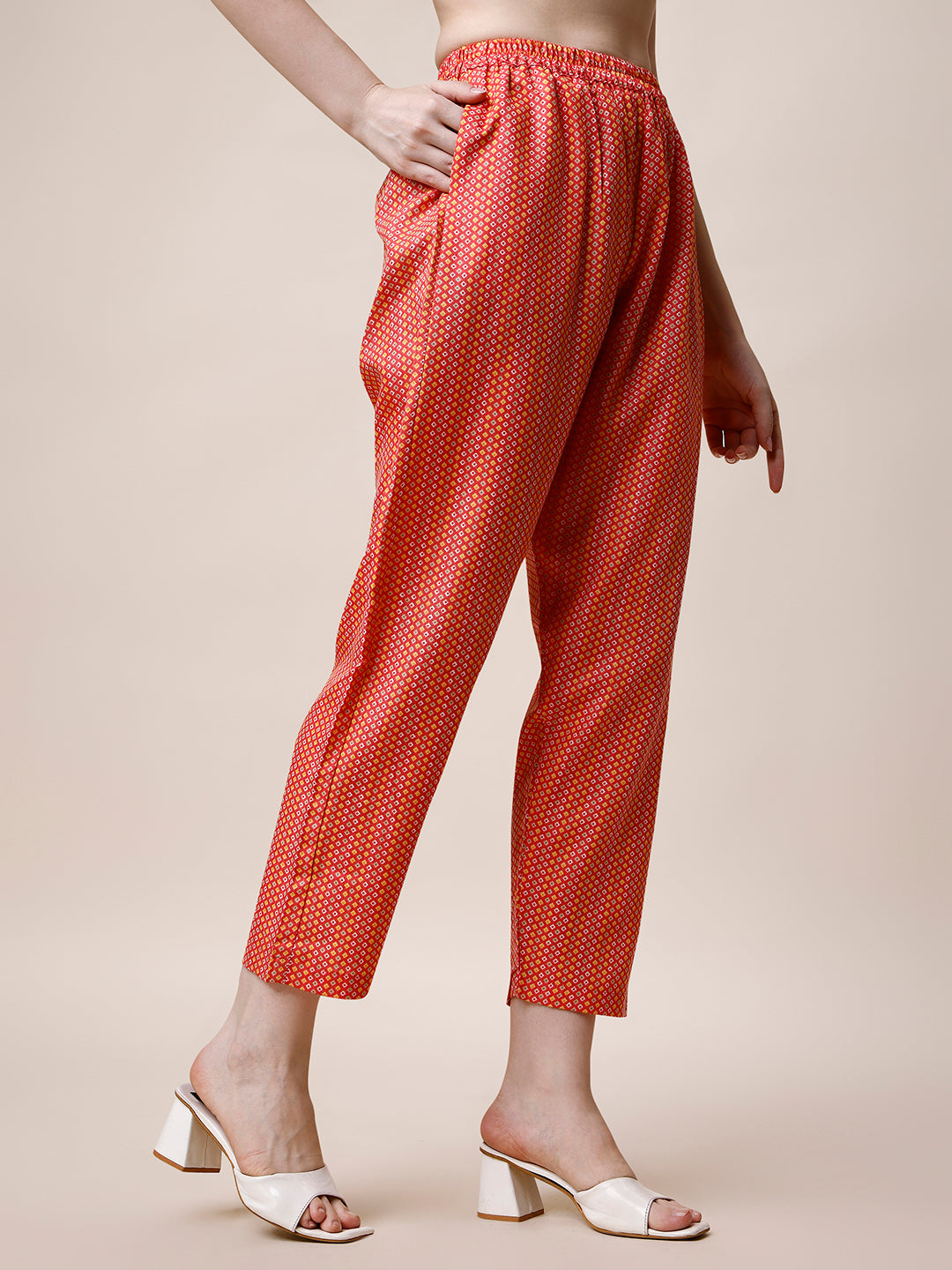 Cotton Printed Kurta With Pant And Dupatta Set, Multicolor - Hiral Fashion - Distacart