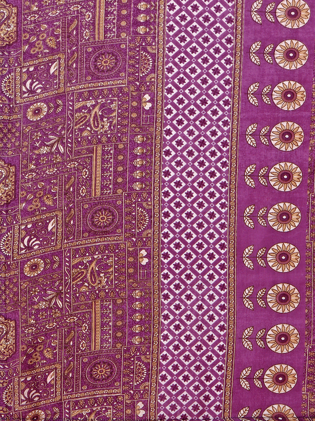 Cotton Printed Kurta With Pant And Printed Dupatta Set, Multicolor - Hiral Fashion - Distacart