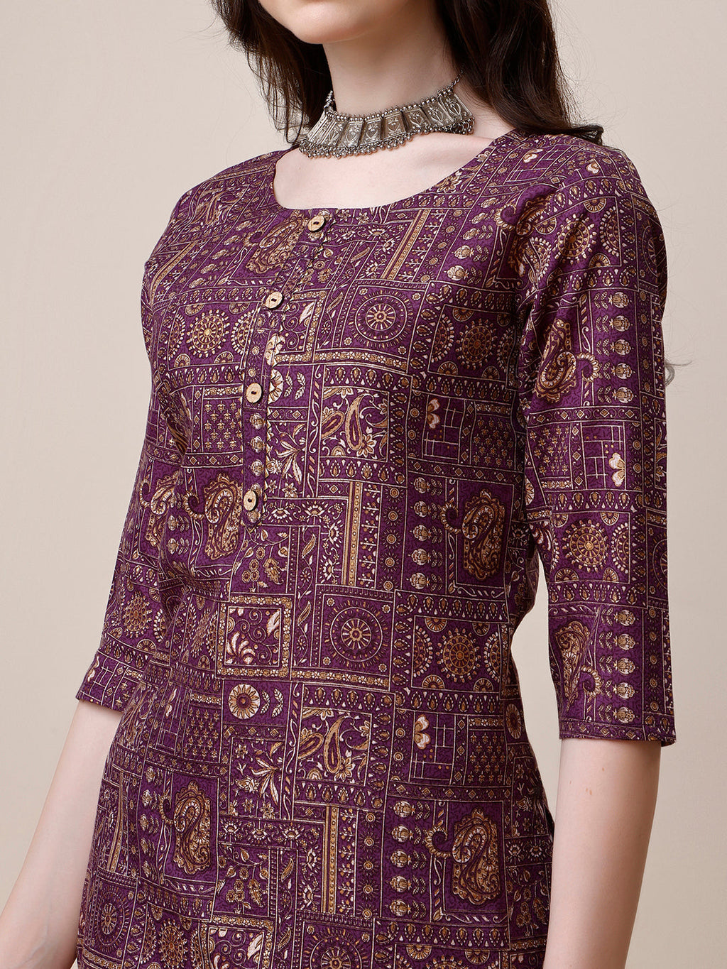 Cotton Printed Kurta With Pant And Printed Dupatta Set, Multicolor - Hiral Fashion - Distacart