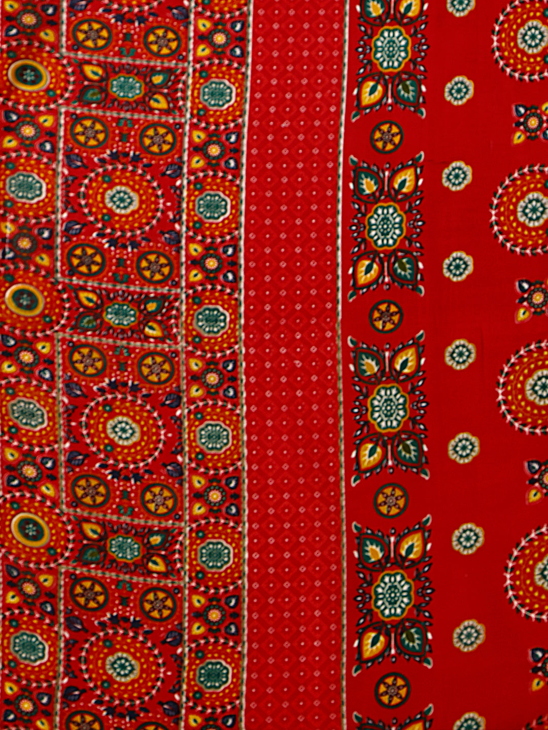 Cotton Printed Kurta With Pant & Dupatta Set, Multicolor - Hiral Fashion - Distacart