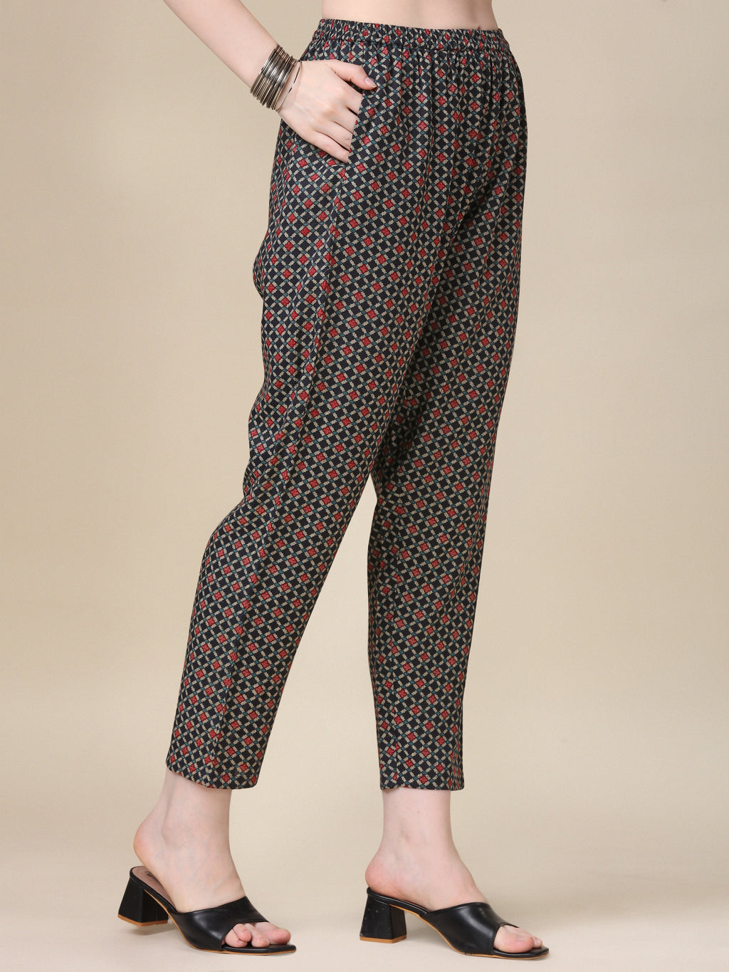 Printed Kurta With Pant & Dupatta Set, Multicolor - Hiral Fashion - Distacart