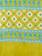 Block Printed Cotton Kurta With Pant And Dupatta Set, Multicolor - Hiral Fashion - Distacart