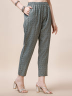 Printed Kurta With Pant And Dupatta Set, Multicolor - Hiral Fashion - Distacart